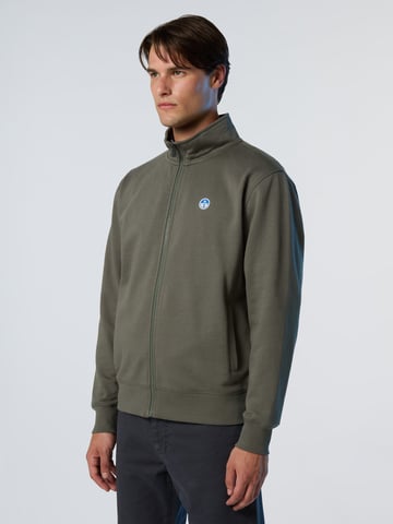 North Sails Sweatshirt Full-zip with logo patch