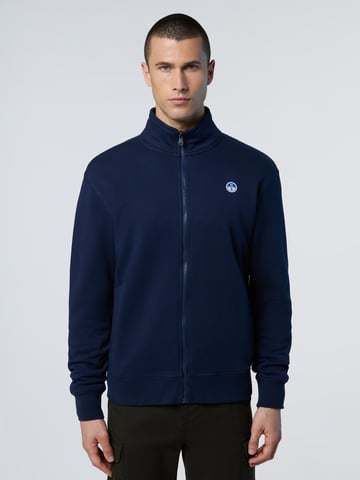 North Sails Sweatshirt Full-zip with logo patch