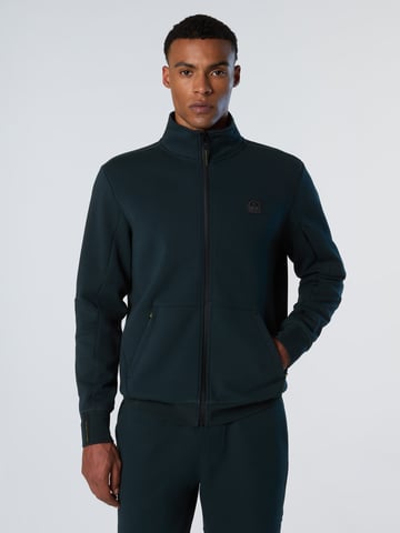 North Sails Sweatshirt Scuba-stof met volledige ritssluiting