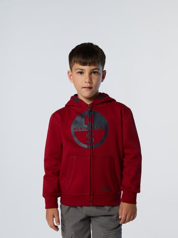 North Sails Hoodie Full-zip with maxi logo
