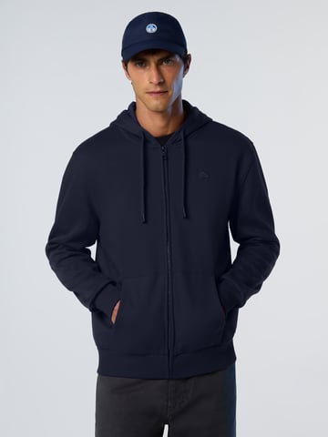 North Sails Hoodie Full-zip with embroidered logo