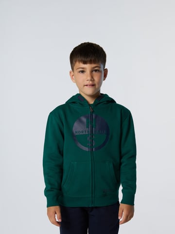 North Sails Hoodie Full-zip with maxi logo