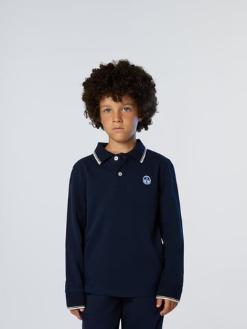 North Sails Polo Shirt Long-sleeved with collar lettering