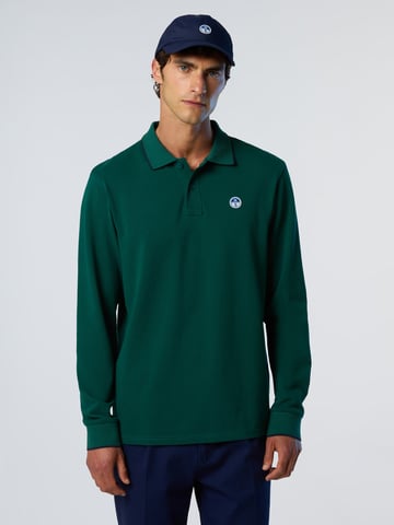 North Sails Polo Shirt Lange mouwen met kraagprint
