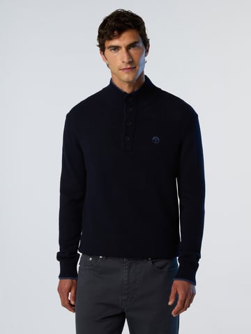 North Sails Sweater Cashmere blend button-front