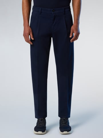 North Sails Chinos Defender geplooide gabardine