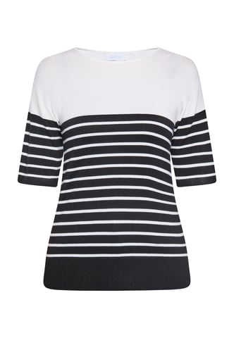 usha T-Shirt women black white