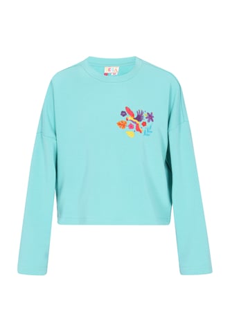 IZIA Sweatshirt vrouwen turquoise