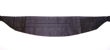 Formal Cummerbund White Dotted