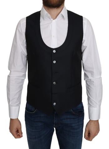 Black Waistcoat Classic Fit