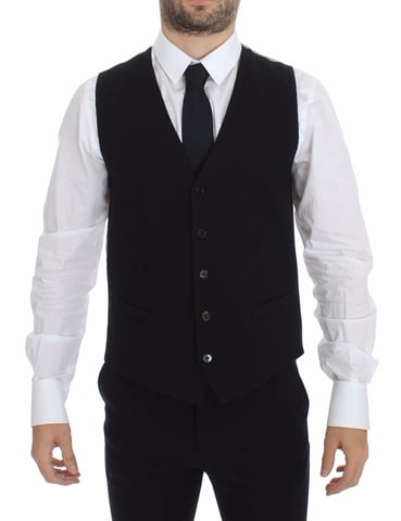 Black Knitted Vest