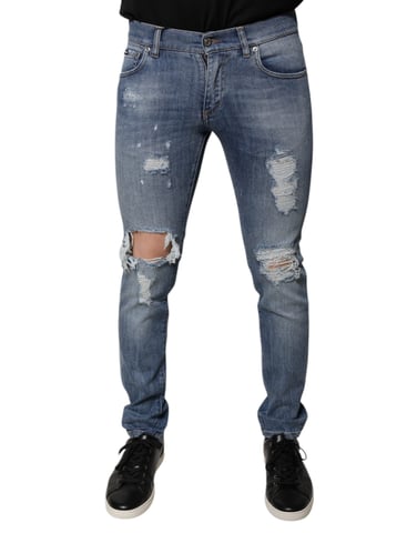 Slim Fit Ripped Jeans