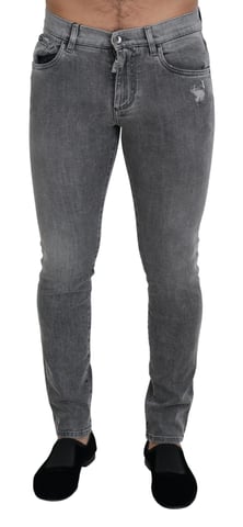 Slim Fit Distressed Jeans