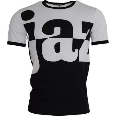 Jazz Grafisk T-shirt Kort Ärmar Rundad Hals
