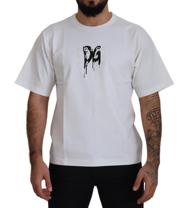 Dolce Gabbana Graffiti Tryckt T-shirt