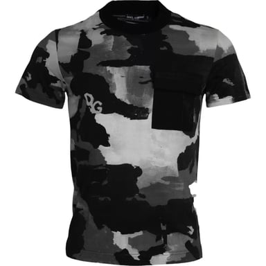 Kamouflagemönstrad Pocket T-shirt