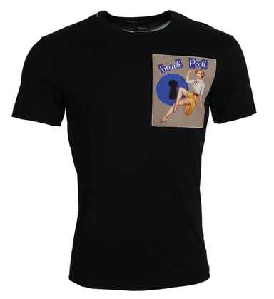 Sneak Peek Nyckelhåls Grafik T-shirt