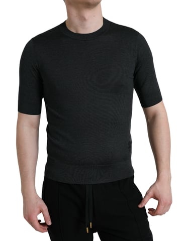 Crew Neck Knit Tshirt Tsh84602