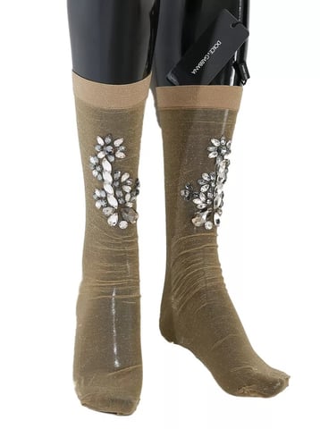 Embellished Sheer Socks