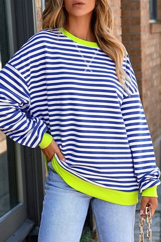 Gestreepte Pullover Sweatshirt