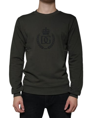 Crown Logo Sweatshirt Olive Green