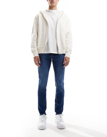 ONLY & SONS Loom slim fit jeans in washed indigo