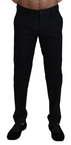 Classic Fit Trousers Solid Black