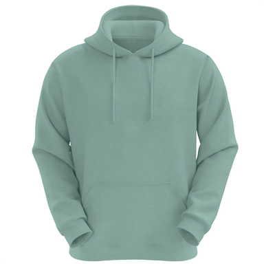VR2 Denim Mens Plain Hoodie Long Sleeve Pullover