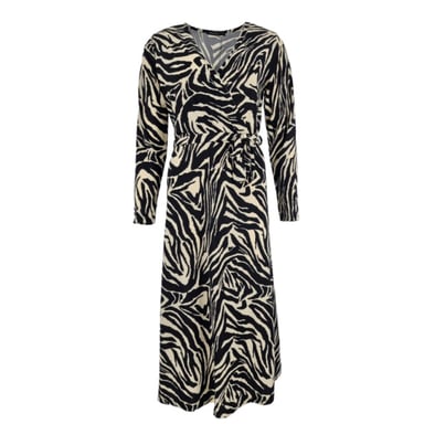 FOS Amsterdam Fos jurk joya zebra zwart