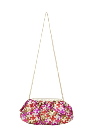 Faina Koppeling Koppeling vrouwen Goud Fuchsia