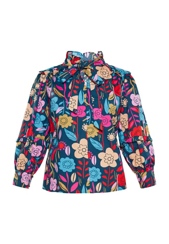 usha Blouse vrouwen Veelkleurig blauw