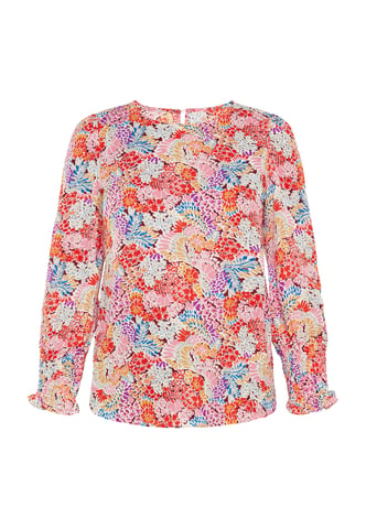 usha Blouse vrouwen veelkleurig rood