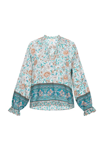 usha Blouse vrouwen aqua veelkleurig