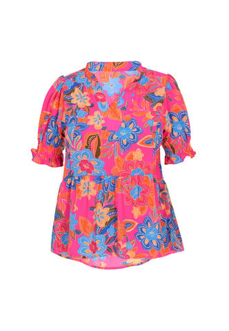 usha Blouse vrouwen veelkleurige roos