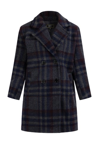 Faina Jas Dames Blauw geruit