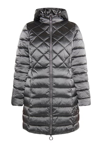 usha quilted coat women grey