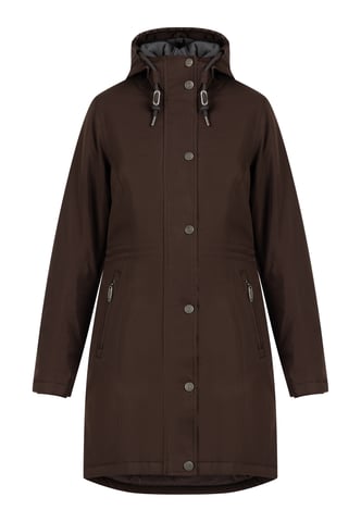 usha winter parka women dark brown