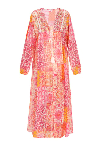 IZIA Kimono vrouwen oranje veelkleurig