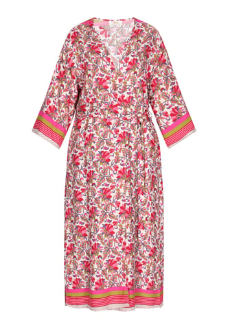 usha Kimono vrouwen rood veelkleurig