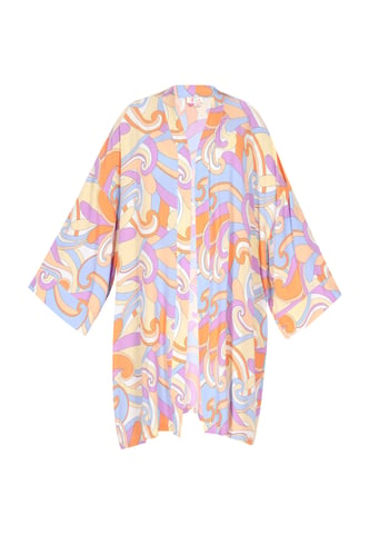 IZIA Kimono vrouwen violet veelkleurig