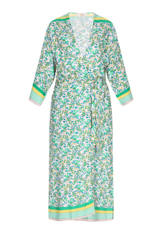 usha Kimono vrouwen groen veelkleurig