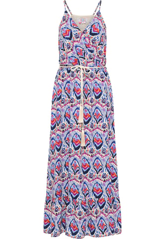IZIA Maxi-jurk met all-over print Dames Blauw Veelkleurig