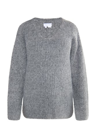 usha Knitted pullover women Grey melange
