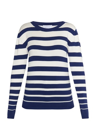 usha Knitted pullover women marine wool white