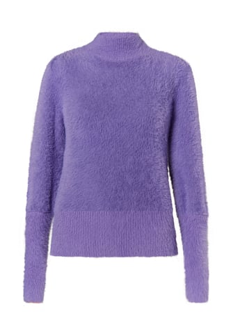 Faina Knitted pullover women purple