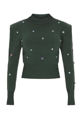 Faina Pullover women dark green