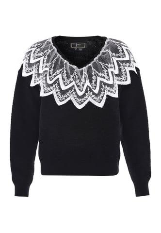 Faina Knitted pullover women black