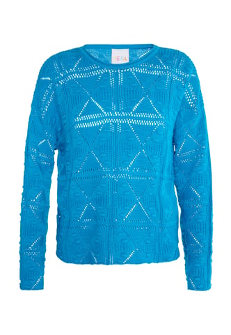 IZIA Knitted pullover women turquoise