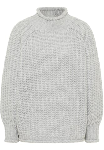 IZIA Knitted pullover women Grey melange