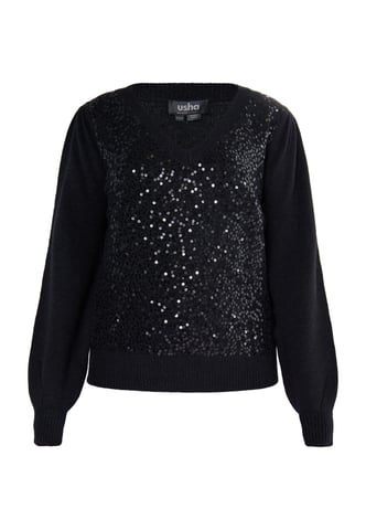 usha Knitted pullover women black
